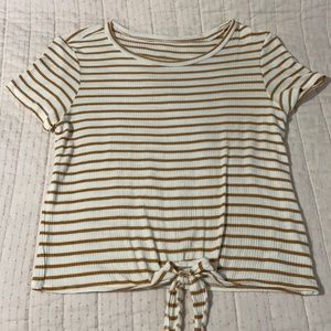 American eagle tie-front top